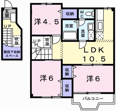 プレジャーヒルズの物件間取画像